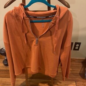 Calvin Klein Performance Women's Cowl Neck Sweater in Orange